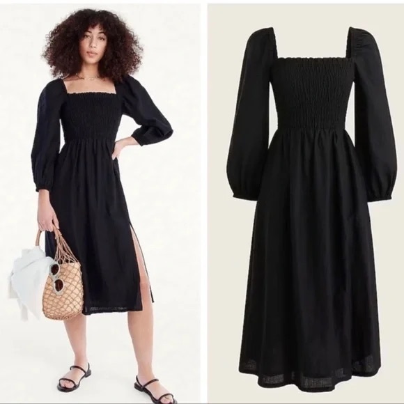 J. Crew Dresses & Skirts - J. Crew Linen Daydream Dress Black